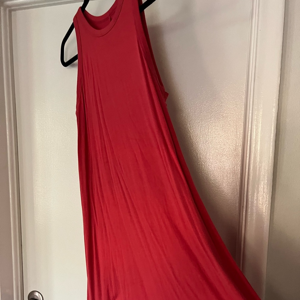 A New Day Jersey knit coral dress
